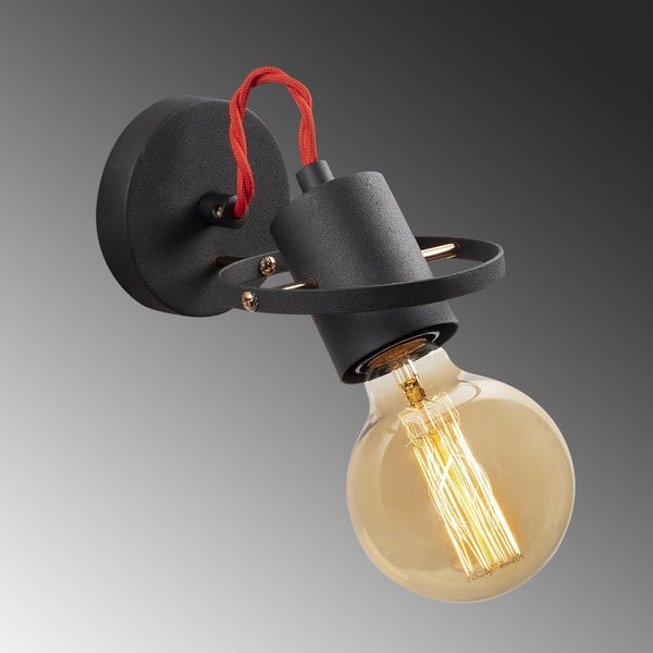 Lampada da parete nera Vaveyla – Opviq lights-image-2