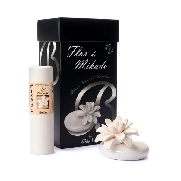 Diffusore in ceramica bianca al profumo di vaniglia Boles d'olor Flor de Vainilla - Boles d'olor
