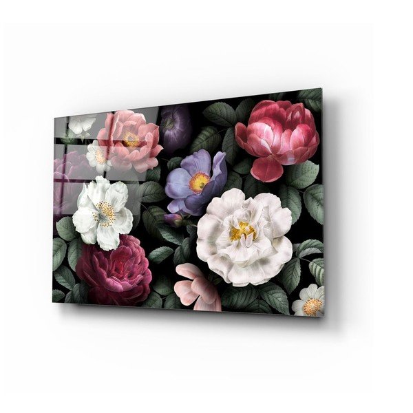 Immagine di vetro di fiori - Insigne