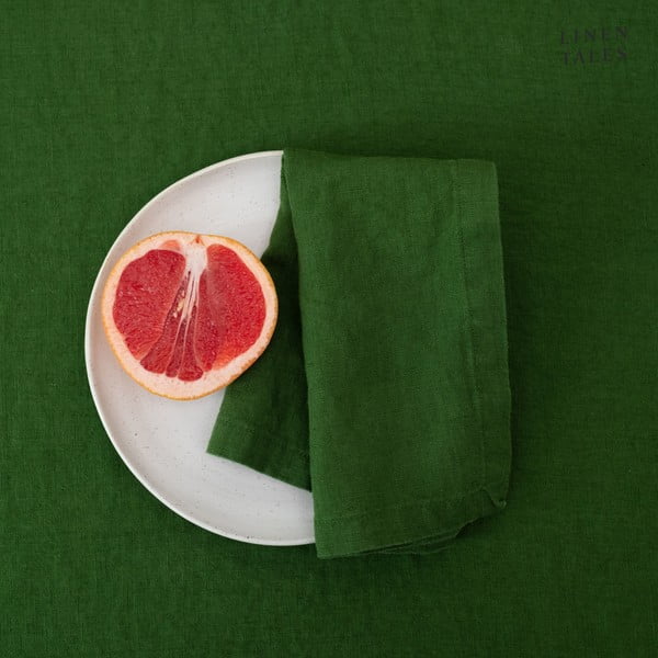 Tovaglietta in lino 35x45 cm True Green – Linen Tales-image-1