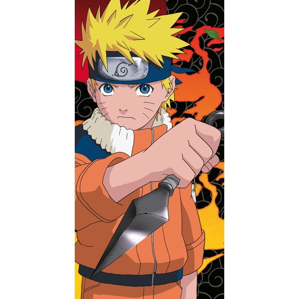 Asciugamano per bambini in cotone 70x140 cm Naruto Uzumaki – Jerry Fabrics