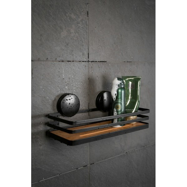 Mensola da bagno nera Alba - Wenko-image-1