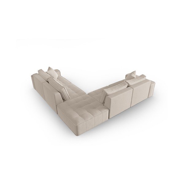 Divano angolare beige Mike - Micadoni Home-image-3