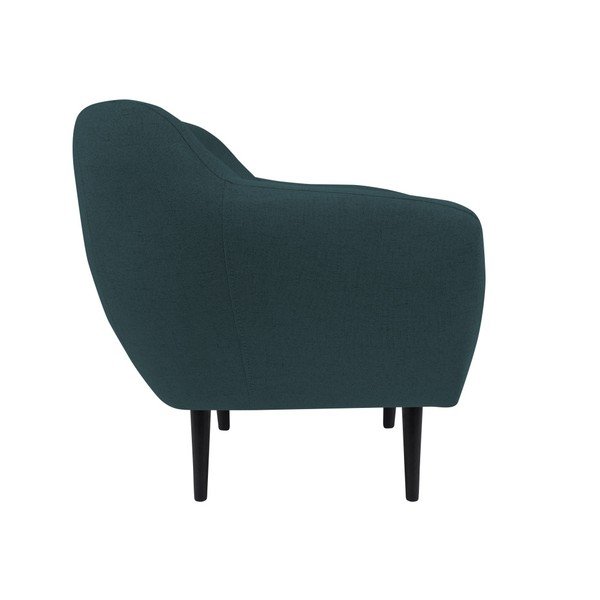 Poltrona blu scuro con gambe marroni Piemonte - Mazzini Sofas-image-2