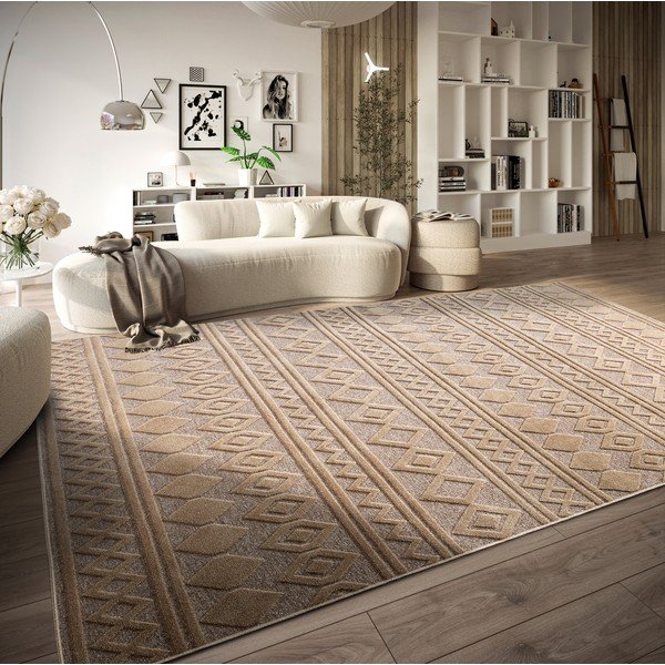 Tappeto beige in fibra riciclata 200x290 cm Catherine - Villeroy&Boch-image-1