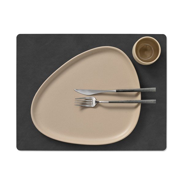 Tovaglietta in eco pelle 35x45 cm Square L Corduroy – LIND DNA-image-2