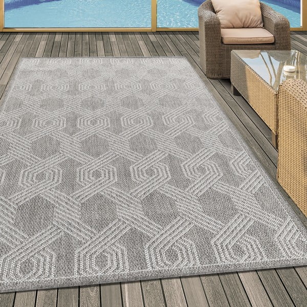 Tappeto grigio per esterni 160x230 cm Aruba - Ayyildiz Carpets-image-1