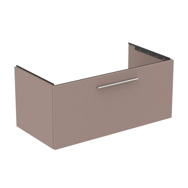 Mobile per lavabo grigio e beige a sospensione 100x44 cm i.Life B - Ideal Standard-image-3