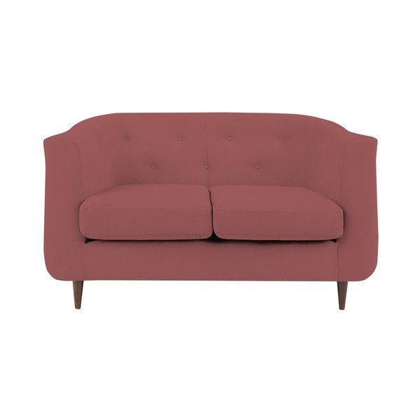 Růžovočervená pohovka Kooko Home Love, 125 cm