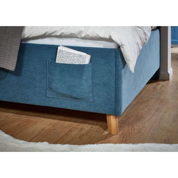 Letto da bambini con sponde blu imbottito rete non inclusa 90x200 cm Cool – Meise Möbel-image-4