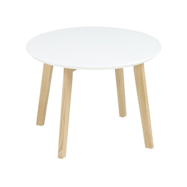 Bílý konferenční stolek Actona Molina, ⌀ 50 cm