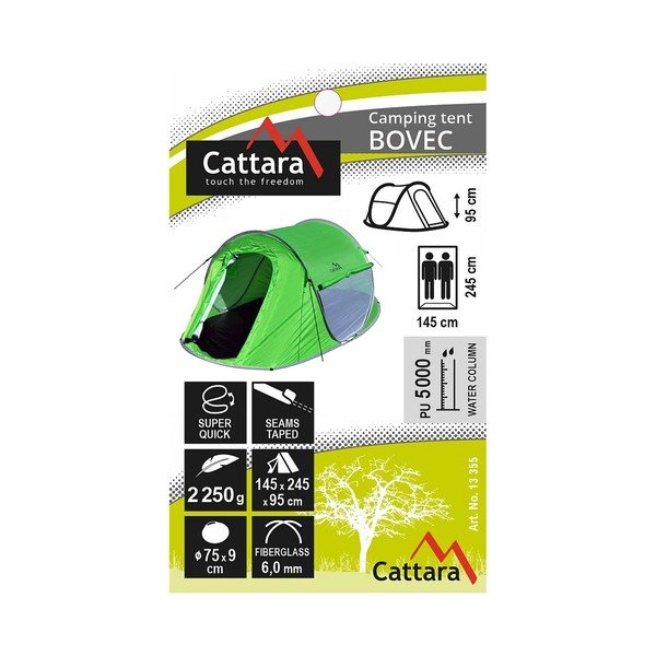 Tenda verde per 2 persone Bovec - Cattara-image-1