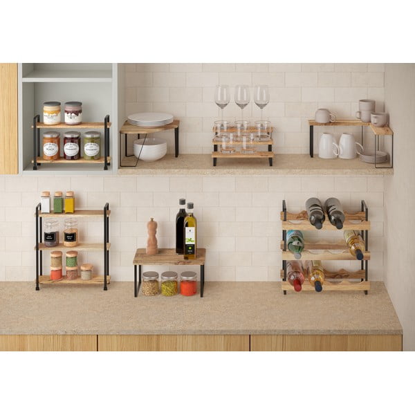 Organizer per spezie in legno York – Metaltex-image-2