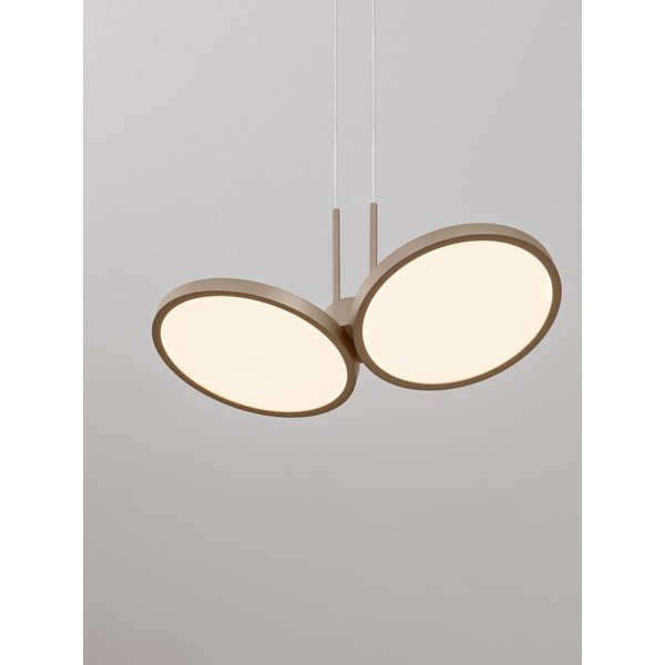 Lampadario LED oro opaco in alluminio con intensità regolabile ø 32,5 cm Vea – Nova Luce-image-2