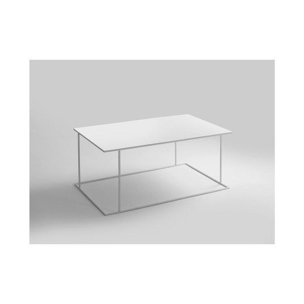 Tavolino bianco Custom Form Walt, lunghezza 100 cm - CustomForm-image-1