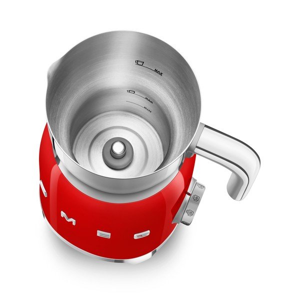 Frullino elettrico rosso per il latte Retro Style - SMEG-image-1