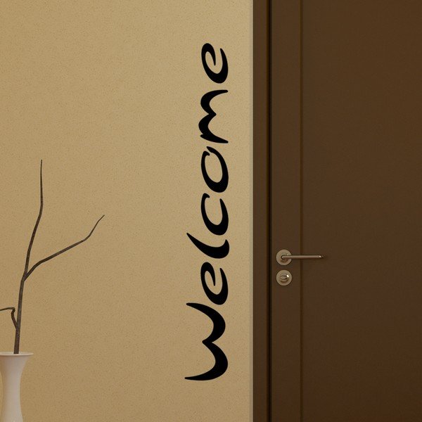 Samolepka Ambiance Welcome Door, 15 x 110 cm