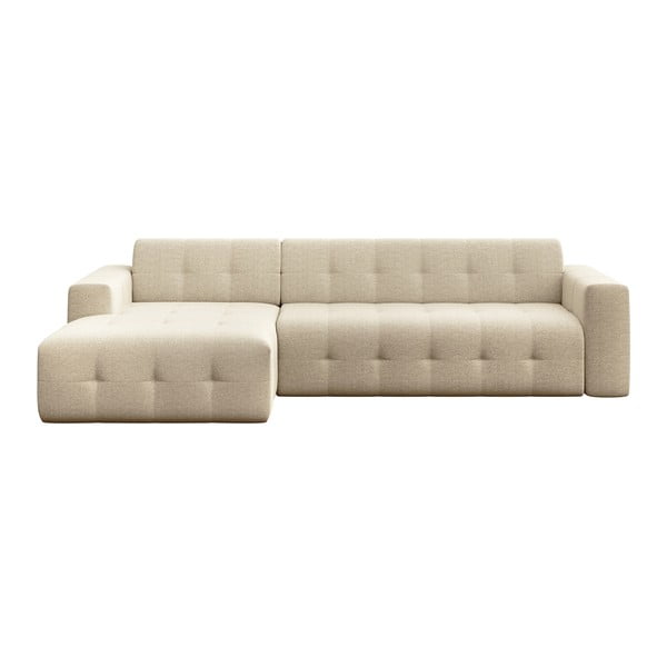 Divano angolare beige (con penisola a sinistra e chaise lounge) Tuil – Rodier