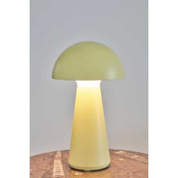 Lampada da tavolo LED gialla con telecomando (altezza totale 28 cm) Sam – Sirius-image-2