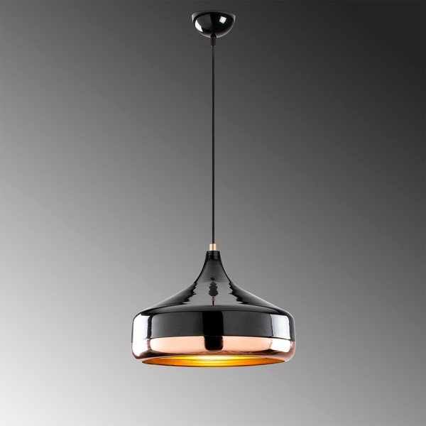 Lampada a sospensione di colore nero-rame Yildo, ø 36 cm - Opviq lights-image-1
