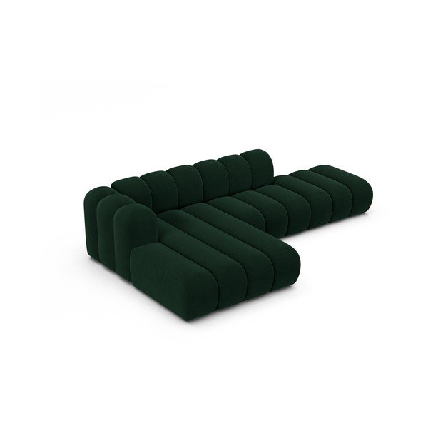 Divano angolare verde scuro ad angolo sinistro Lupine - Micadoni Home-image-2