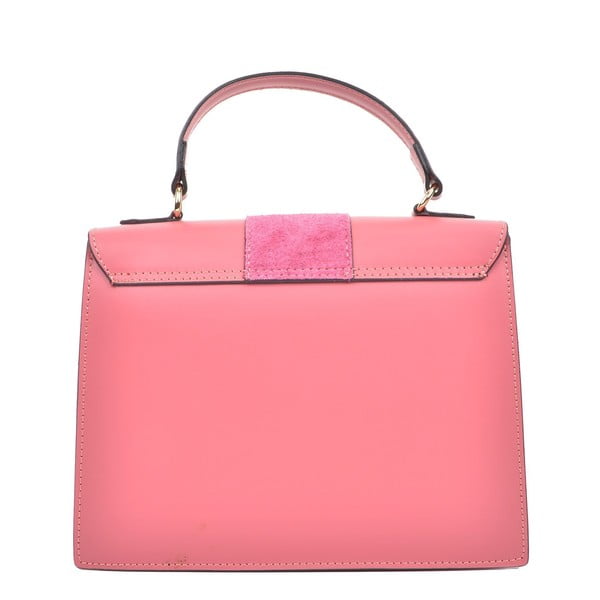 Borsetta in pelle rosa, 22 x 27 cm - Isabella Rhea-image-1