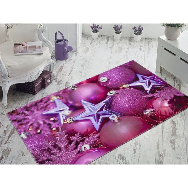 Koberec Vitaus Christmas Period Purple Deco, 50 x 80 cm-image-1