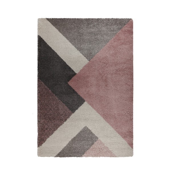 Tappeto rosa/grigio 120x170 cm Zula - Flair Rugs