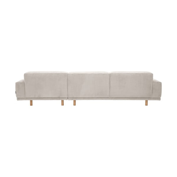 Divano angolare in velluto a coste beige, angolo destro Penelope - Max Winzer-image-3