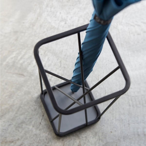 Portaombrelli nero Square - YAMAZAKI-image-2