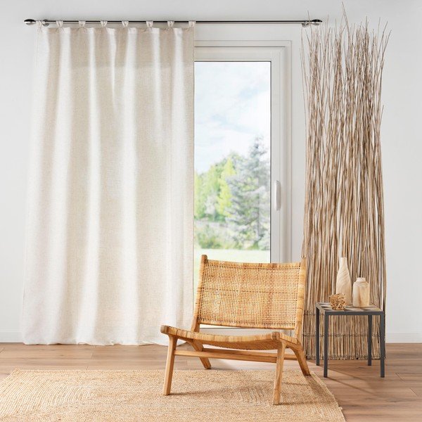 Tenda color crema 140x240 cm Pauline – douceur d'intérieur-image-1