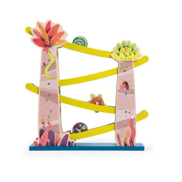 Pista per palline in legno Cascade - Moulin Roty-image-1