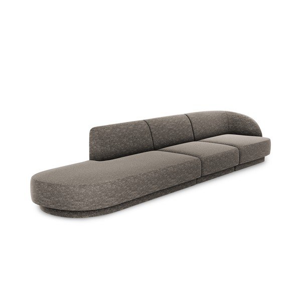 Divano grigio 328 cm Miley - Micadoni Home-image-3
