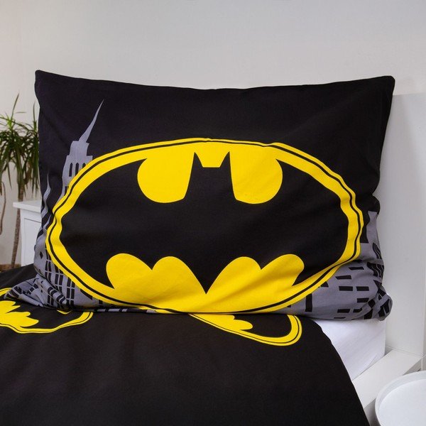 Set copripiumino e federa da bambini in cotone per letto singolo 140x200 cm Batman "The Emblem" – Jerry Fabrics-image-4