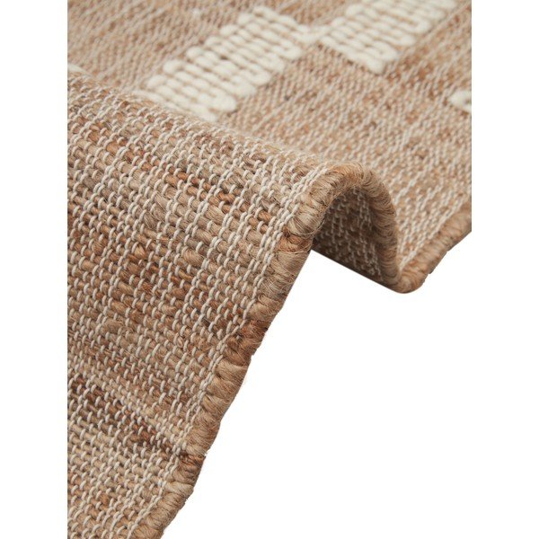 Tappeto di colore naturale in misto iuta tessuto a mano 50x80 cm Kerala – Westwing Collection-image-2