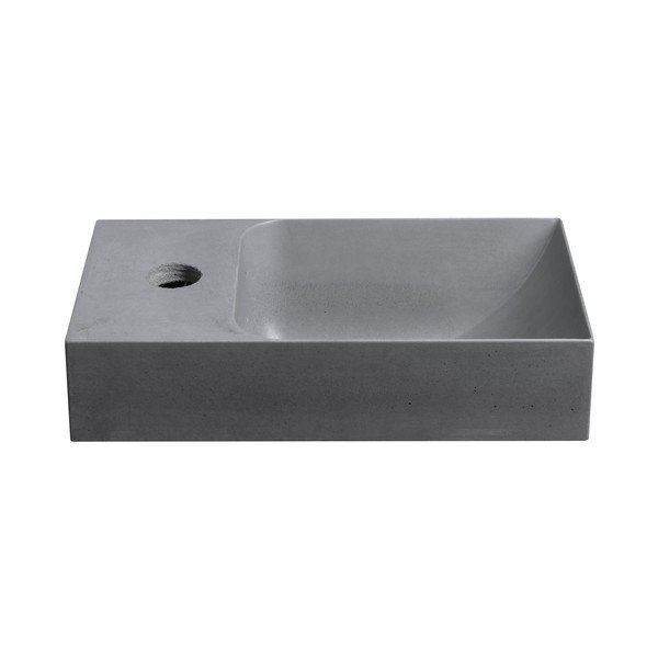 Lavabo grigio in calcestruzzo 31x17 cm Piccolino – Sapho-image-2