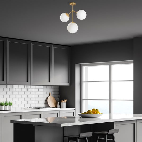 Lampada da soffitto per 3 lampadine Damar - Opviq lights-image-4