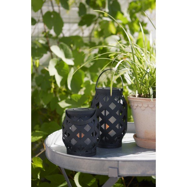 Lanterna nera Lanterna, altezza 23 cm Flame - Star Trading-image-2