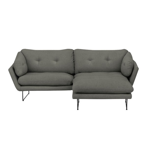 Set šedozelené pohovky a sedacího pufu Windsor & Co Sofas Comet