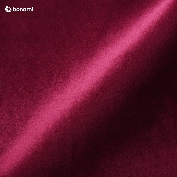 Pouf in velluto rosso scuro Bryan - Actona-image-3