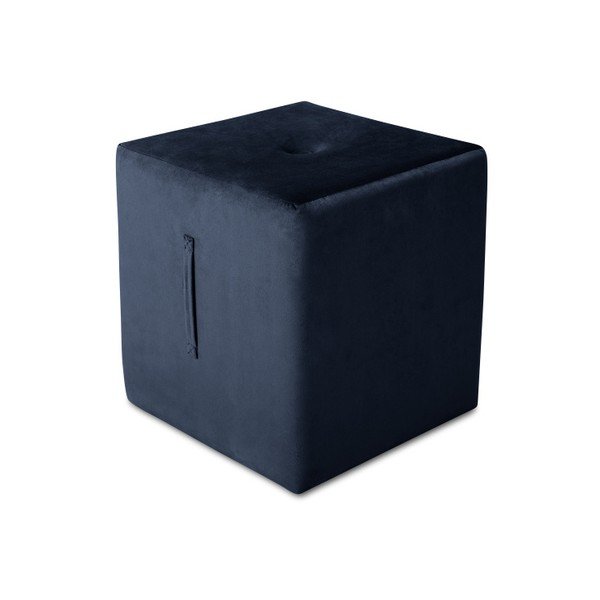 Pouf blu scuro , 40 x 45 cm Margaret - Mazzini Sofas