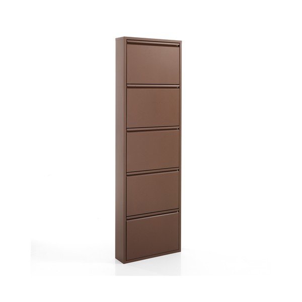 Scarpiera da parete marrone, altezza 169 cm Sandy - Tomasucci