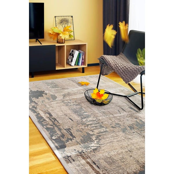 Tappeto bifacciale marrone , 100 x 160 cm Nedrema - Narma-image-3