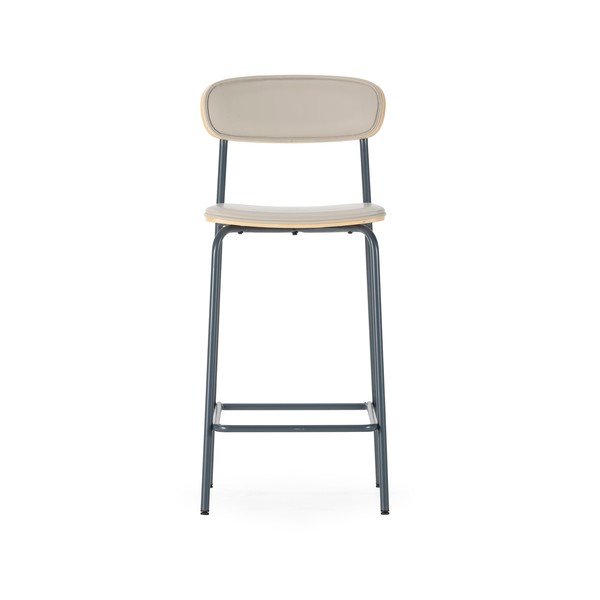 Set di sbagelli da bar beige in imbottito 2 pz (altezza della seduta 65,5 cm) Saula – Marckeric-image-2