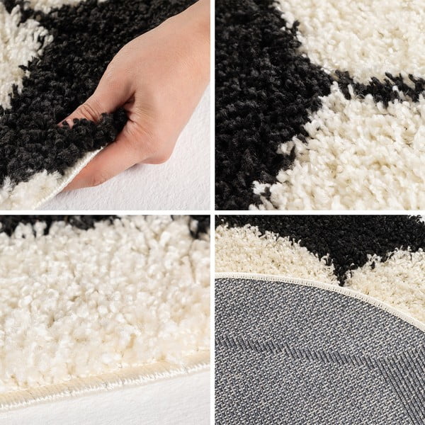Tappeto per bambini nero e crema ø 100 cm Fun - Ayyildiz Carpets-image-3