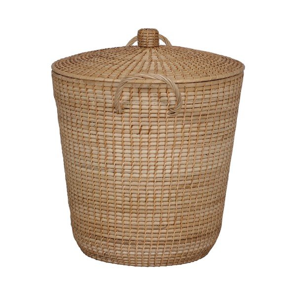 Cestino in rattan con coperchio Ratta - WOOX LIVING-image-3