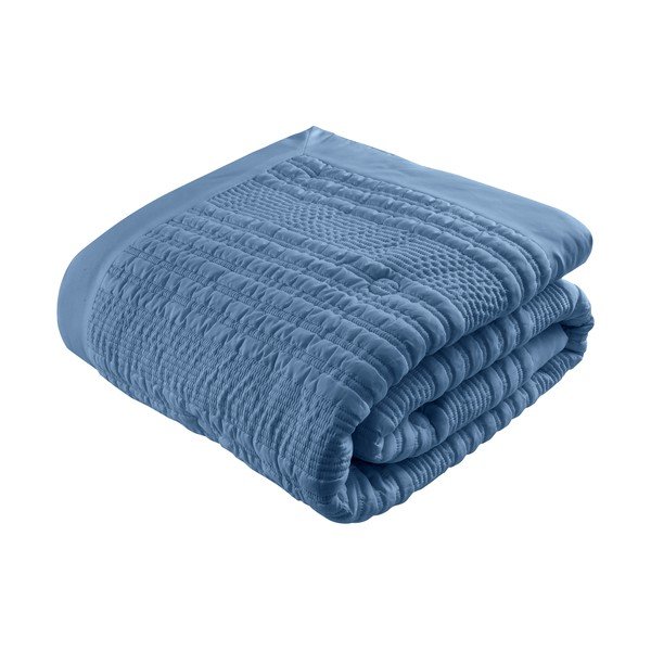 Copriletto blu trapuntato 220x220 cm Lennon Stripe - Catherine Lansfield-image-2