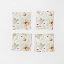 Set di 4 sottobicchieri natalizi in lino Merry, 10 x 10 cm Christmas Print - Linen Tales