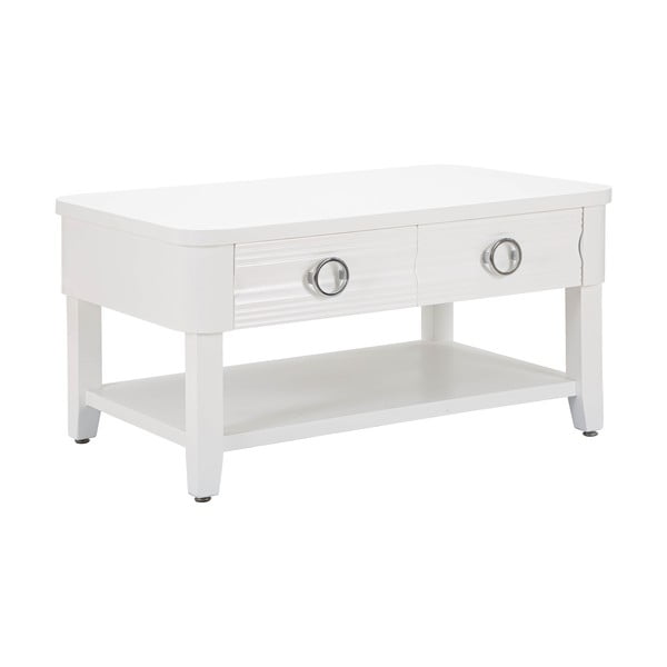 Tavolino bianco in legno di abete 60x90 cm Shine - Mauro Ferretti-image-2