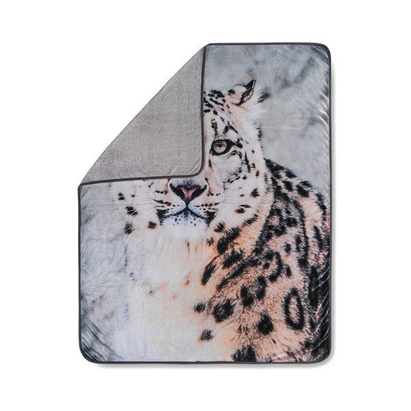 Plaid , 130 x 160 cm Snow Leopard - Good Morning